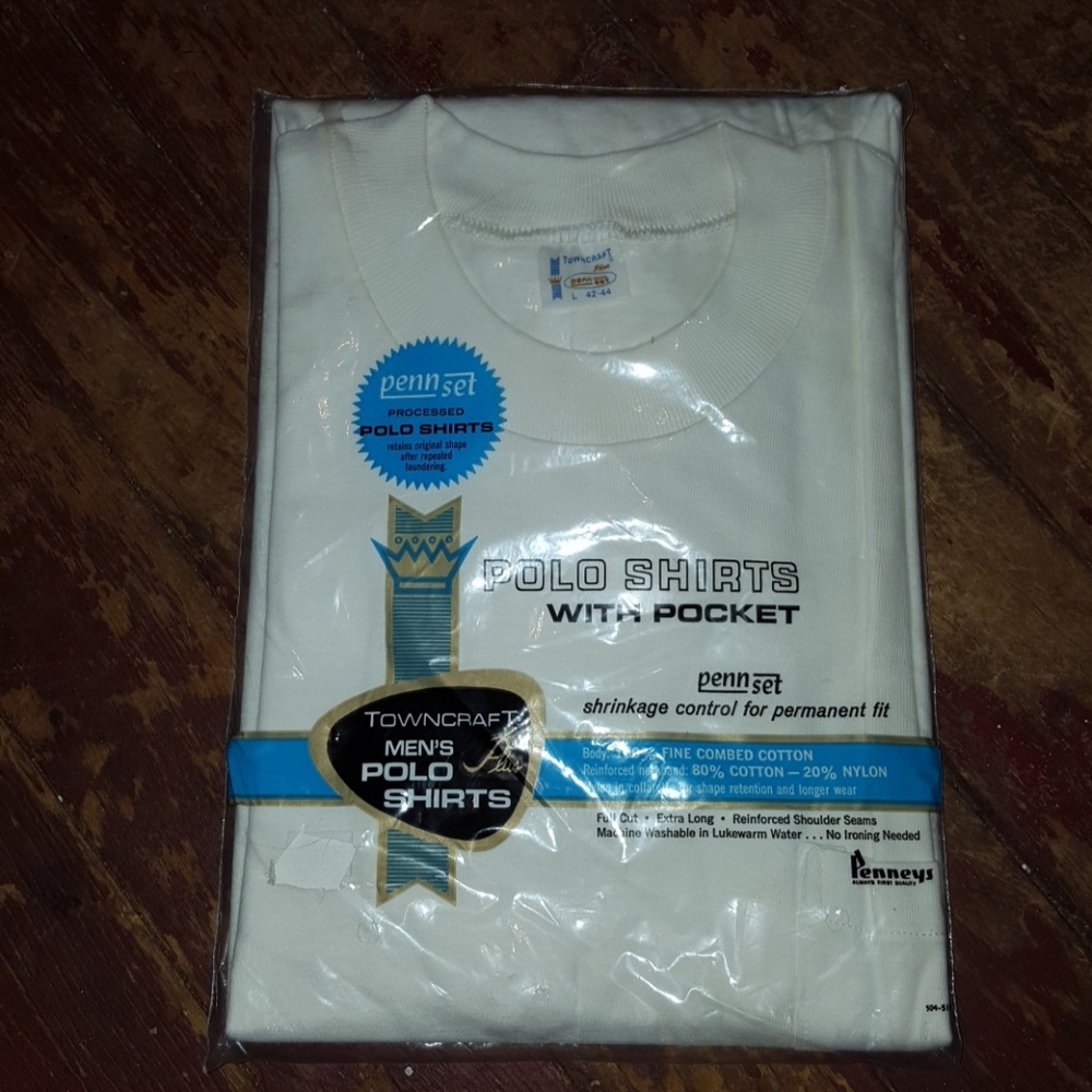 Vintage essentials menswear town craft NWT 4/Seas.